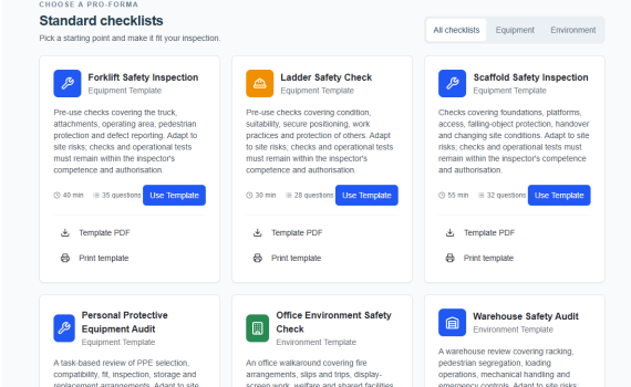 Safety Inspection Tool